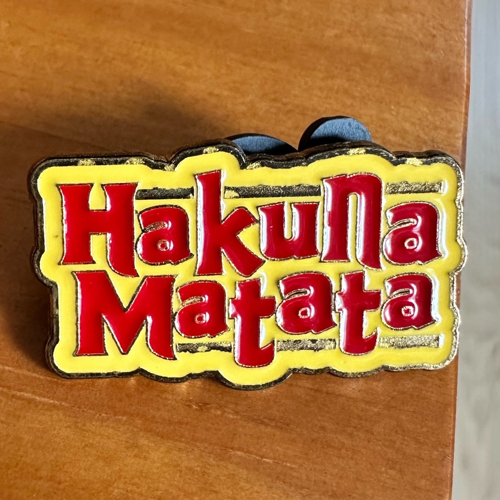 Disney Lion King Hakuna Matata Pin - Red and Yellow Mufasa Rafiki Simba